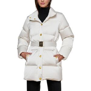 L’Agence Womens  Loretta Cinched Puffer Coat